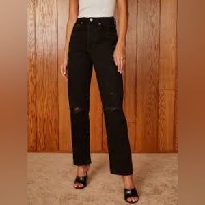 Aritzia Denim Forum Joni High Rise Loose Straight Jeans
